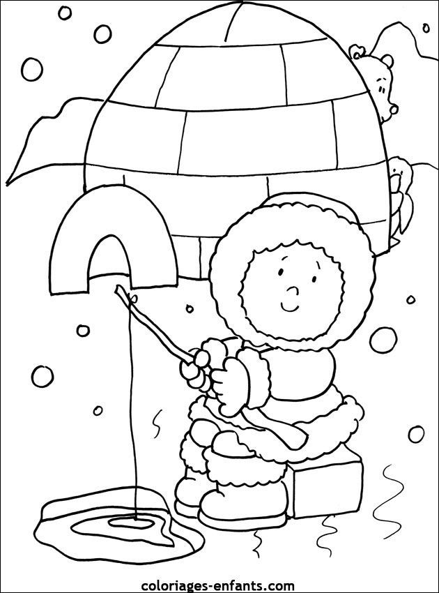 Resultado de imagen de inuit coloring winter animals coloring pages winter winter preschool