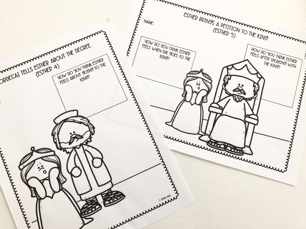 Engaging activities for the story of esther