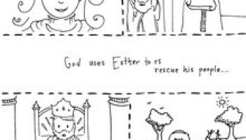 Book of esther bible coloring page