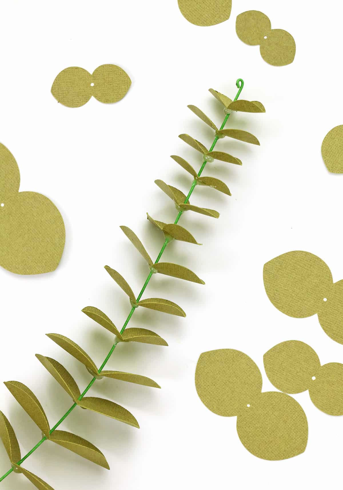 Diy paper eucalyptus free svg cut files