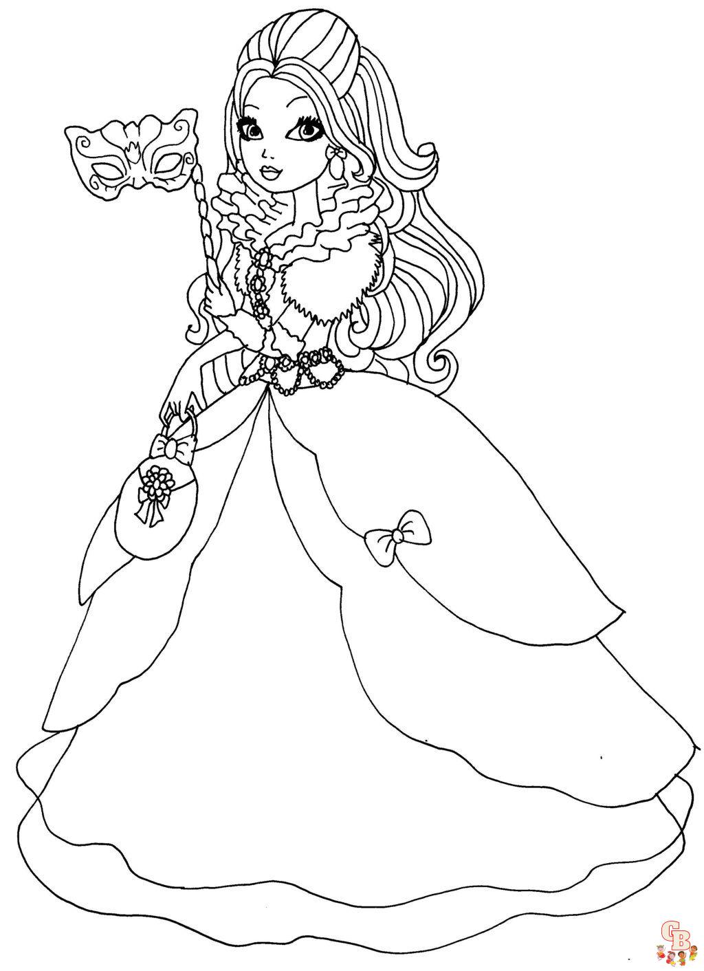 Ever after high coloring pages