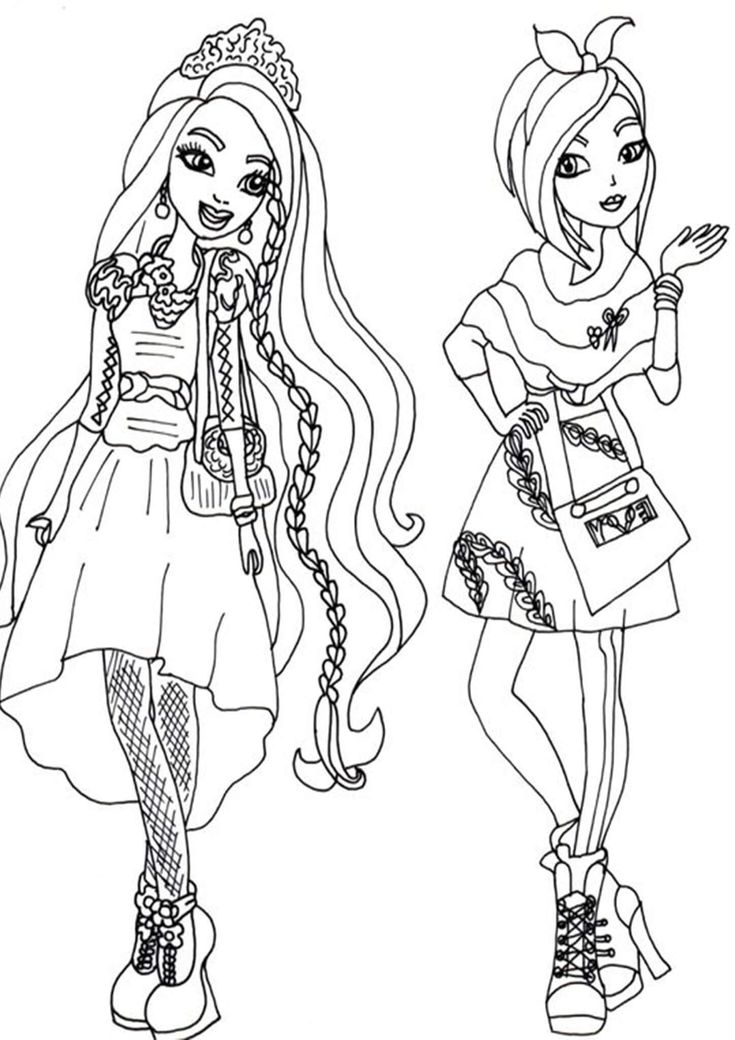 Free easy to print ever after high coloring pages cartoon coloring pages barbie coloring pages ever after high