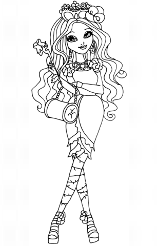 Ever after high briar beauty coloring page free printable coloring pages