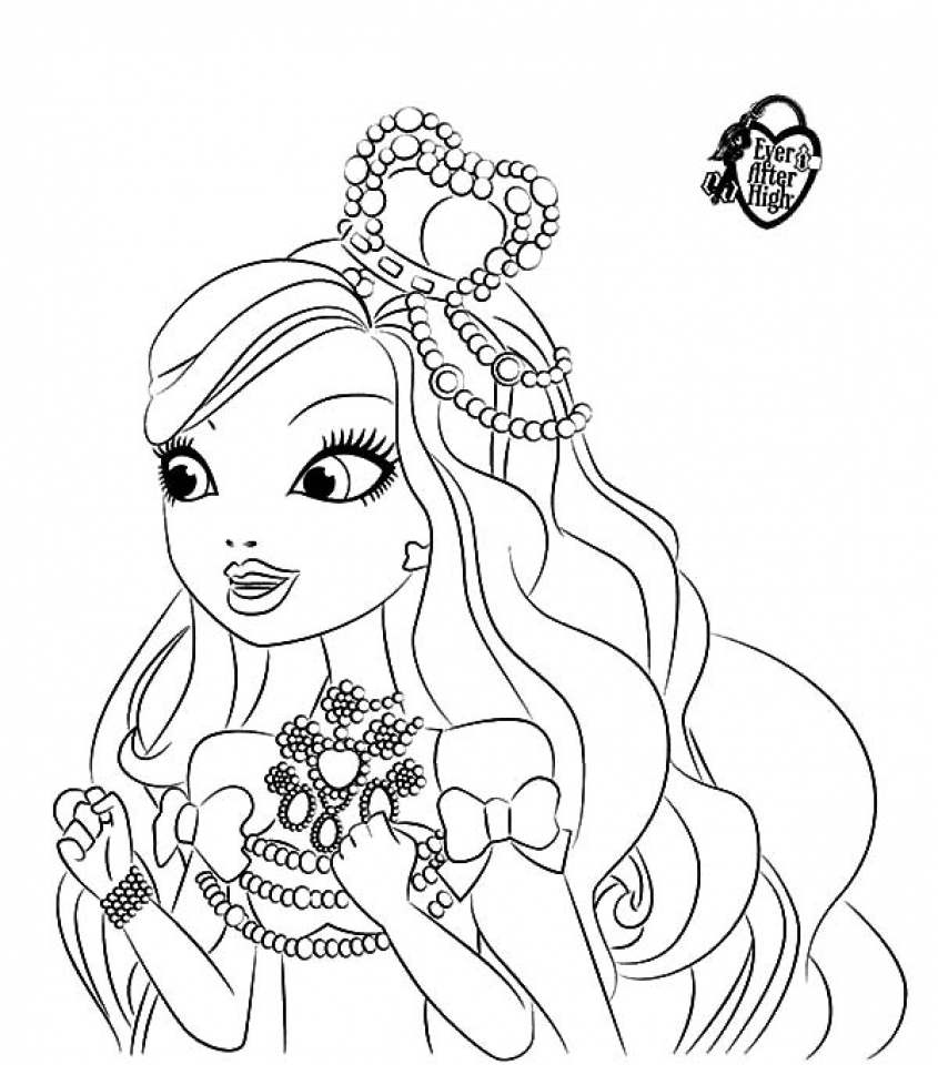 Get this ever after high coloring pages free printable