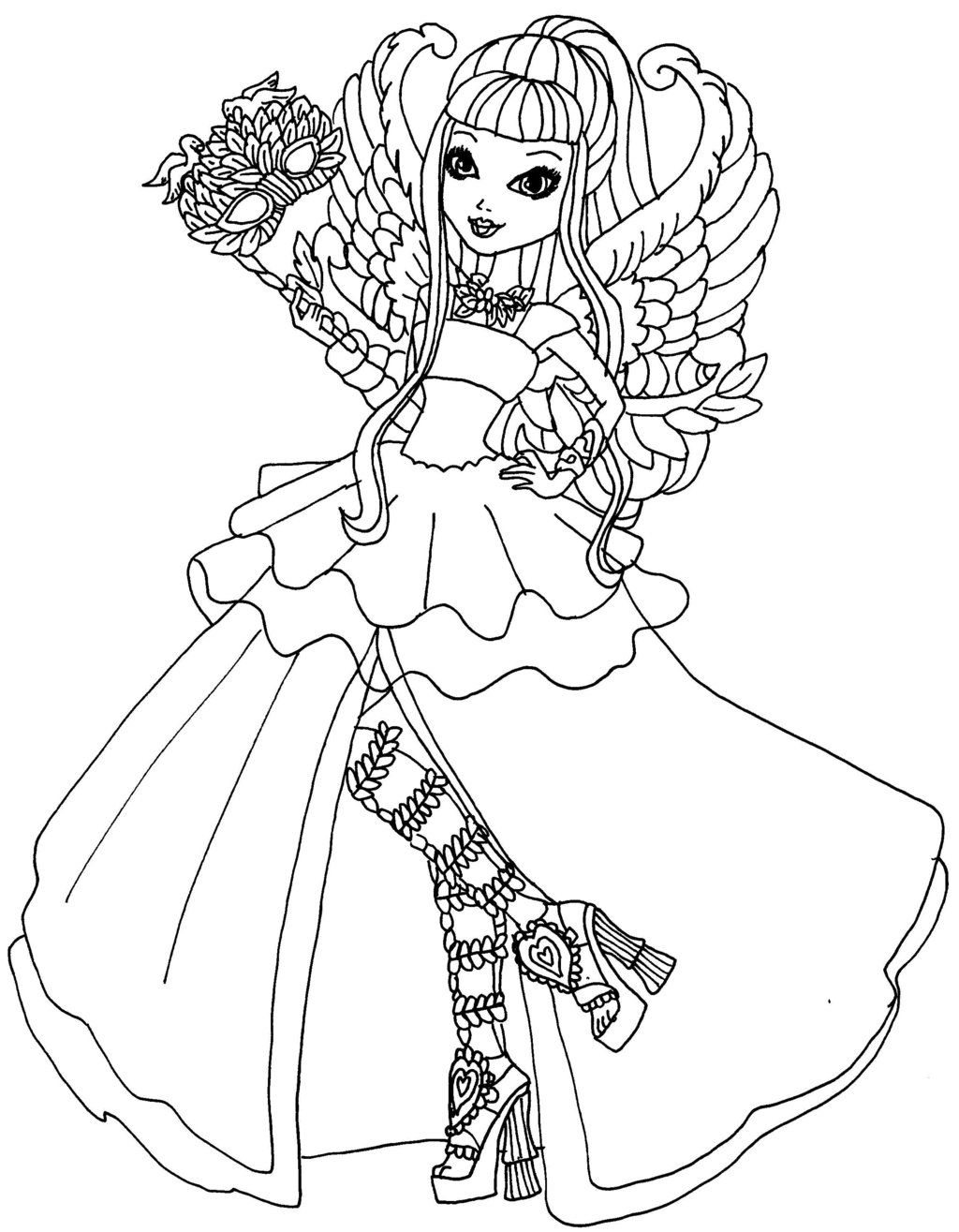 Ever after high coloring pages