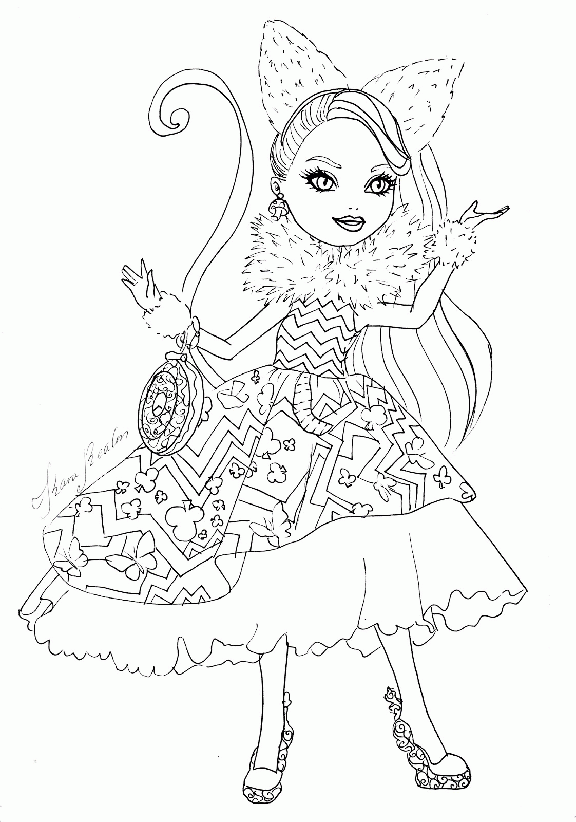 Ever after high coloring pages