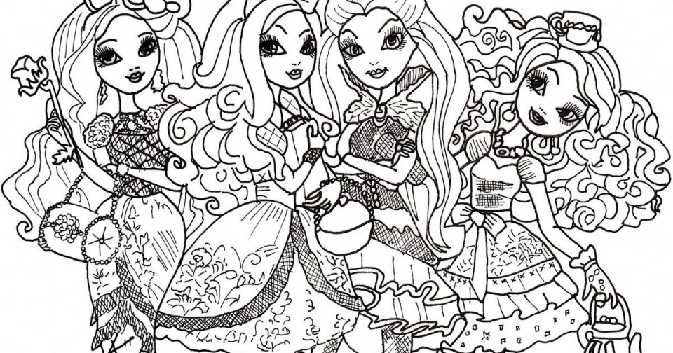 Get this ever after high coloring pages free printable
