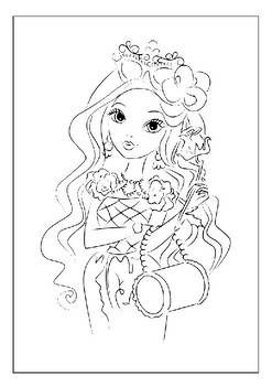 Create your own destiny with printable ever after high coloring pages p