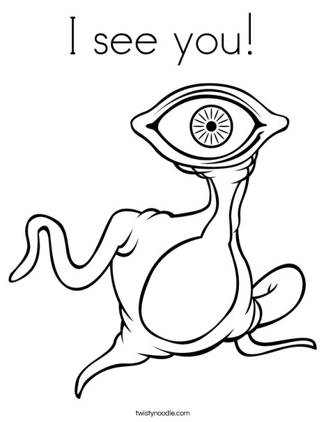I see you coloring page