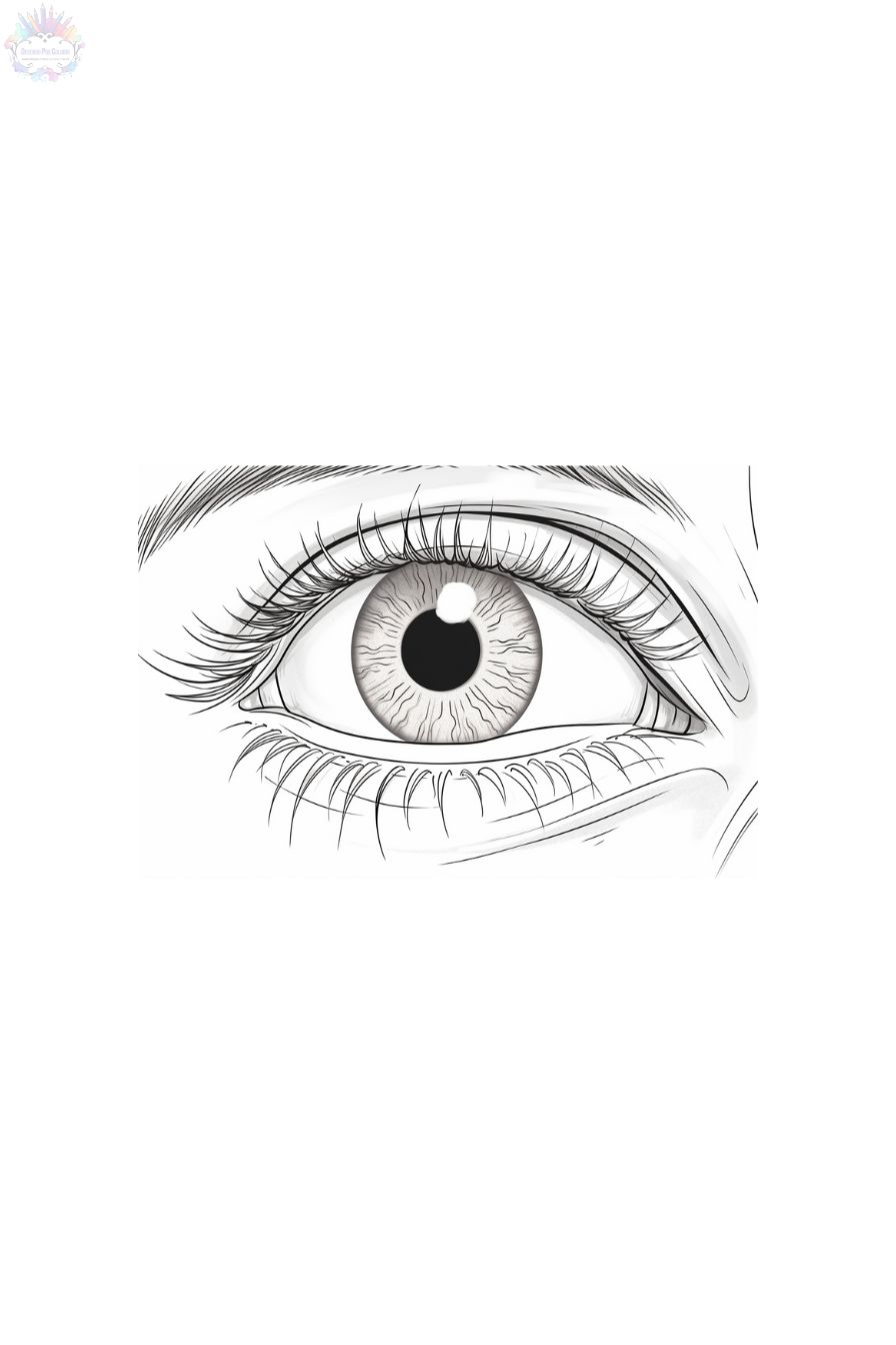 Eyes coloring pages
