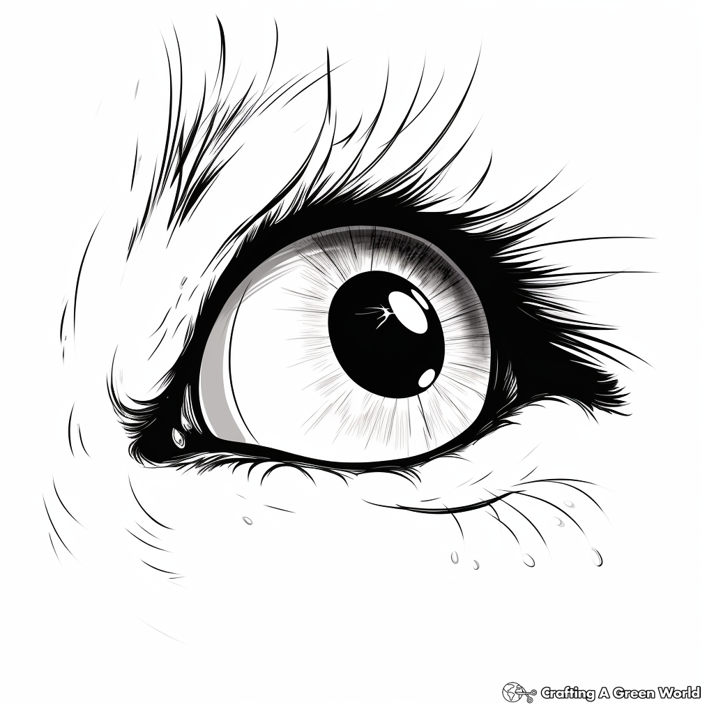 Eye coloring pages