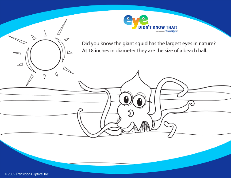 Coloring pages kids vision at saugeen shores family eye care