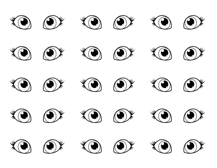 Copic template for coloring eyes