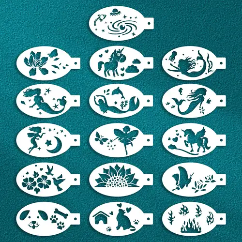 Face paint stencils