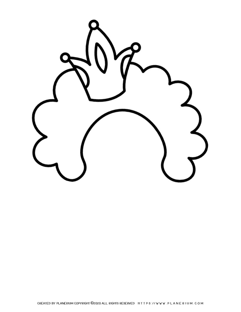 Queen face drawing