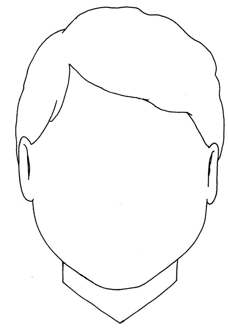 Blank coloring pages printable face template blank coloring pages coloring pages