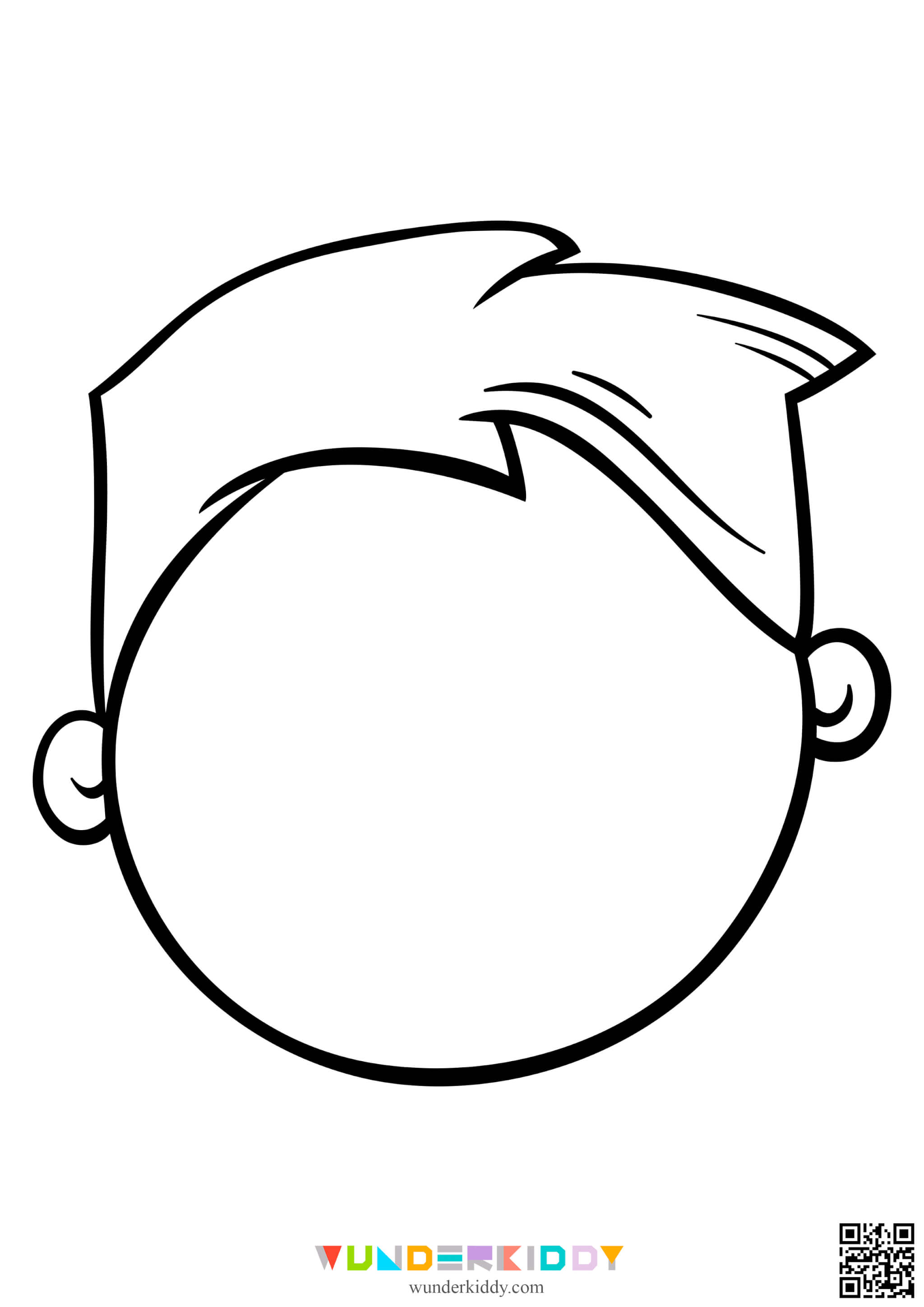 Printable blank faces template and coloring pages for kids