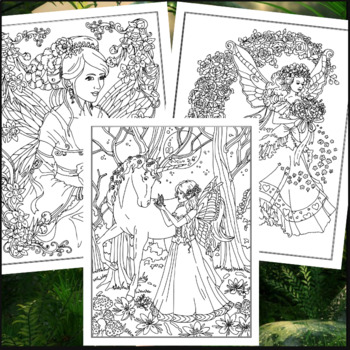 Fairy coloring pages coloring pages for teens adults coloring sheets printable