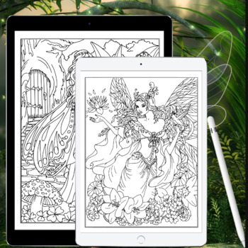 Fairy coloring pages coloring pages for teens adults coloring sheets printable
