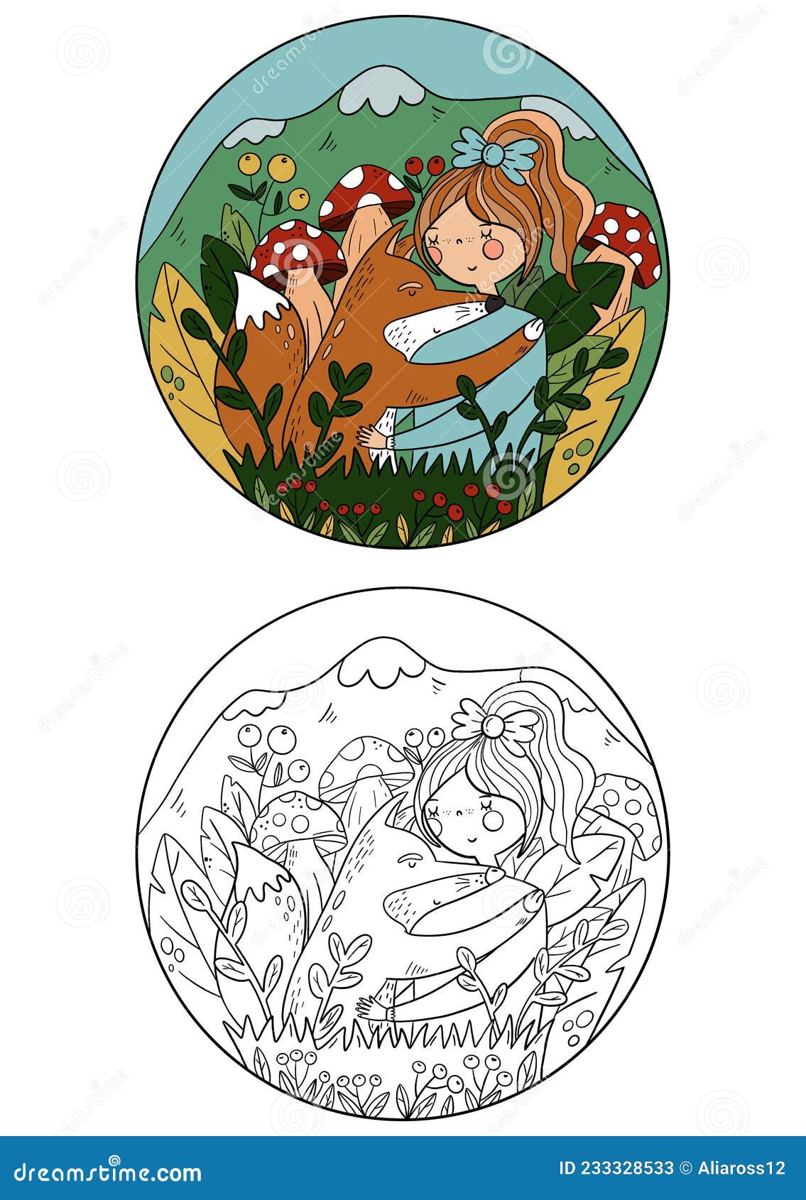 Adult coloring pages printable coloring book fairy tale draawing stock illustration