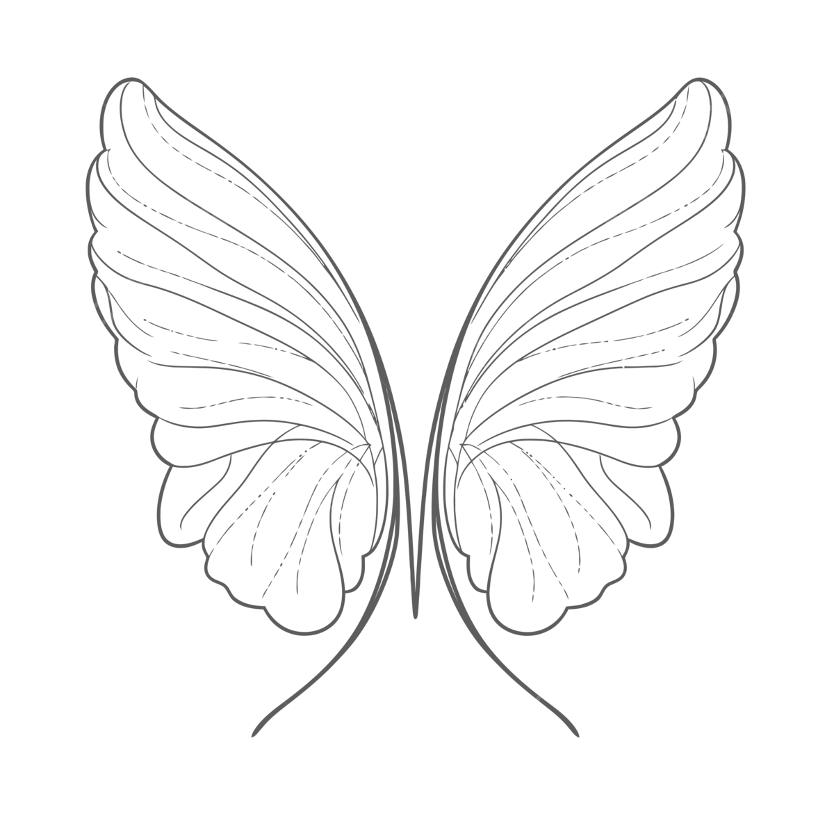 Fairy wing outline png transparent images free download vector files