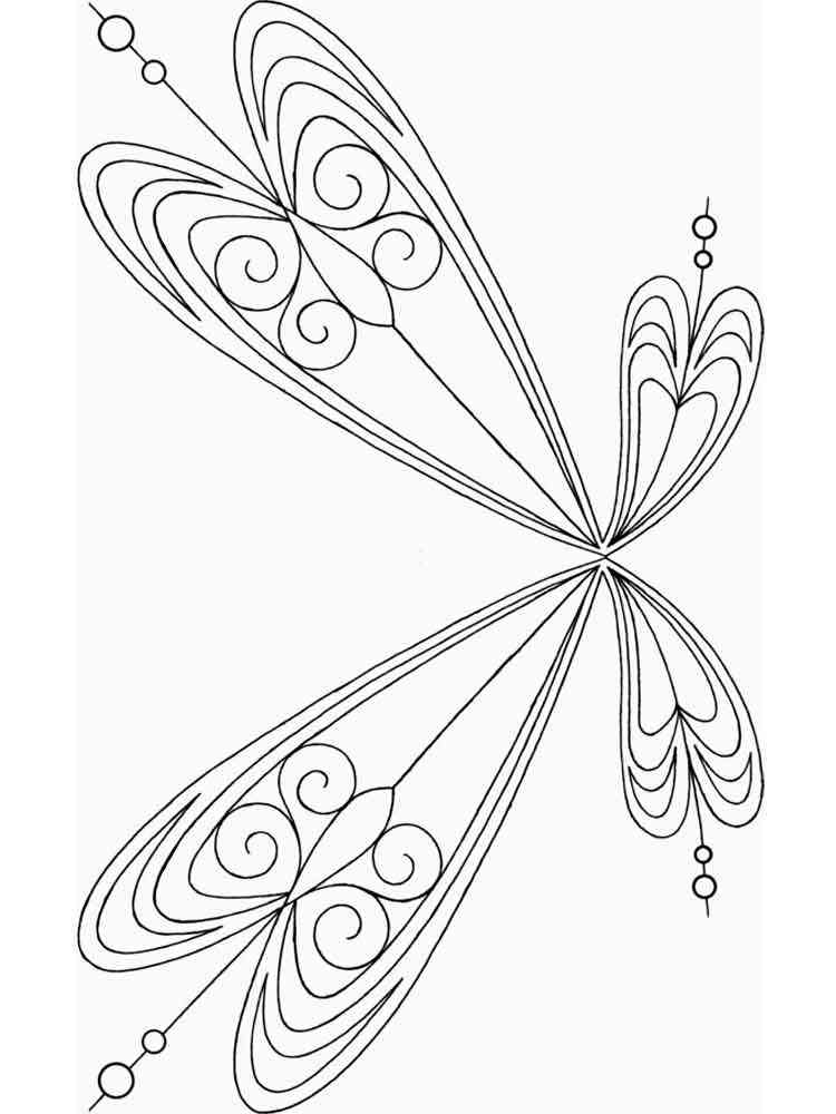 Fairy wings coloring pages