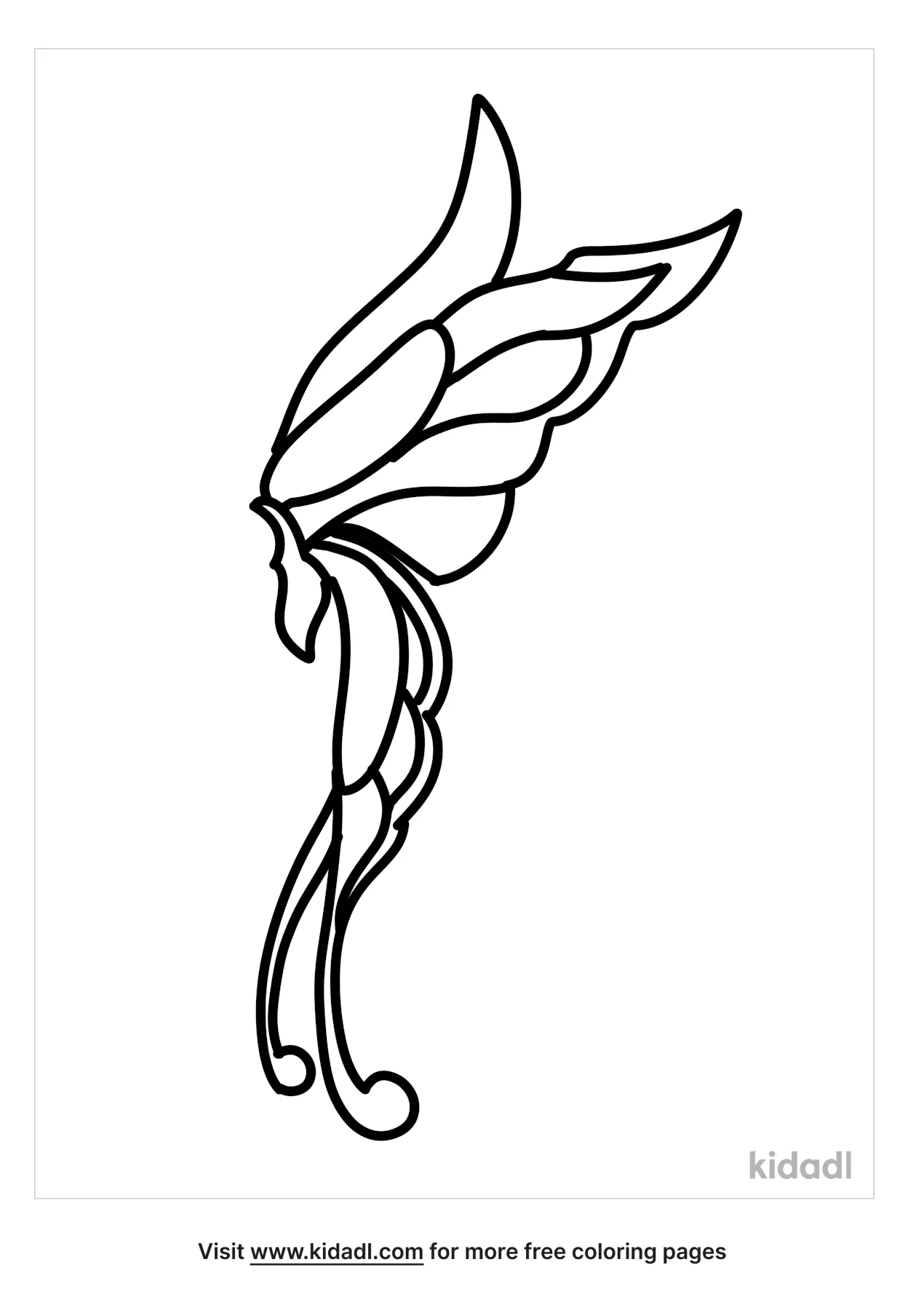 Free fairy wings coloring page coloring page printables