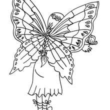 Fairy coloring pages