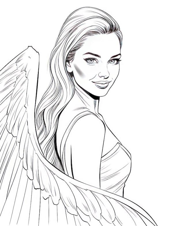 Fascinating fairy coloring pages for adults
