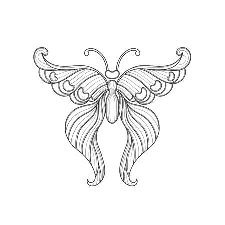 Fairy wing outline stock vector illustration and royalty free fairy wing outline clipart
