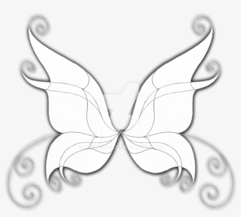Fairy wings coloring pages