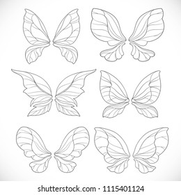 Fairy wings stock photos