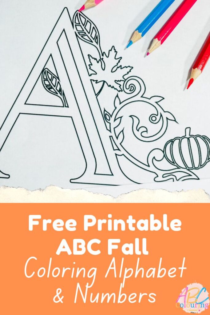 Abc autumnfall printable colouring pages â extraordinary chaos