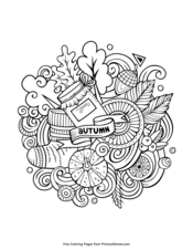 Fall coloring pages â free printable pdf from