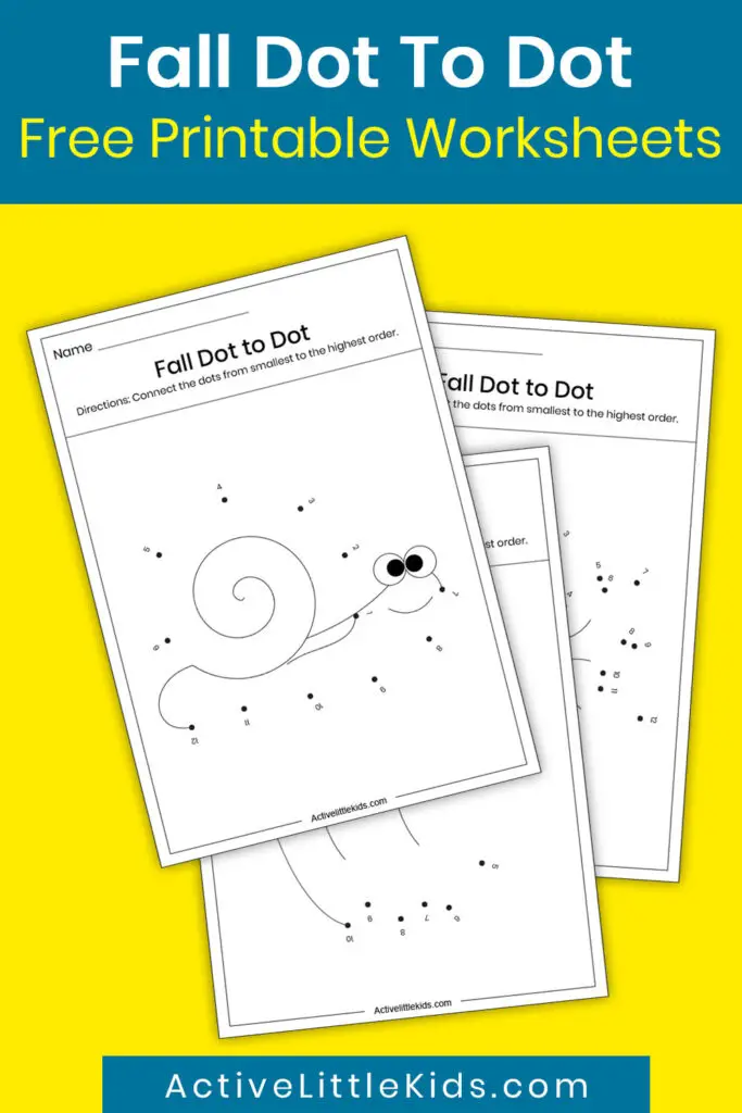 Fall dot to dot printables