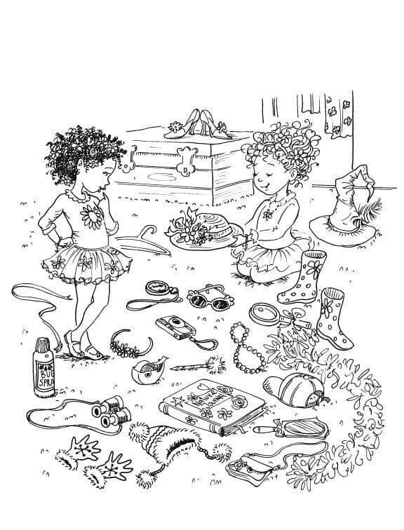 Fancy nancy coloring pages