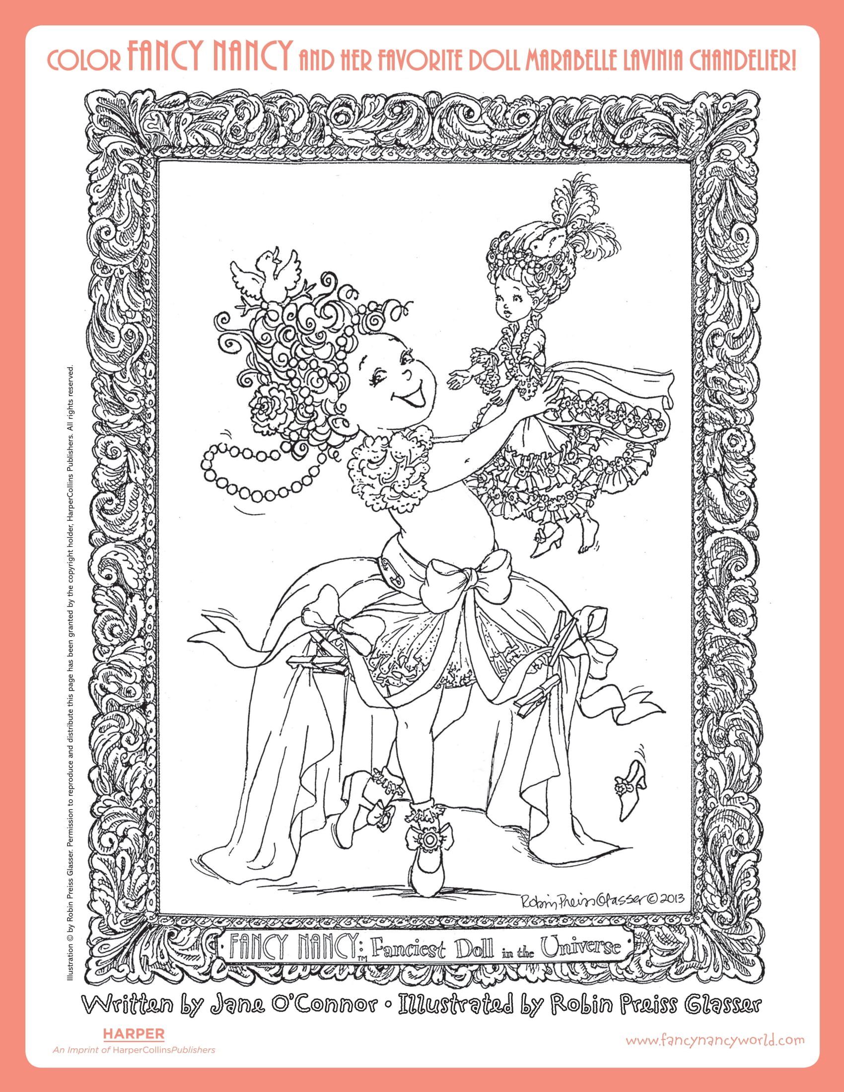 A colorful fancy nancy