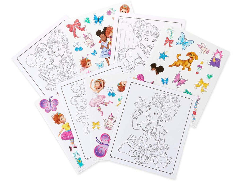 Crayola fancy nancy coloring pages sticker sheets only on amazon