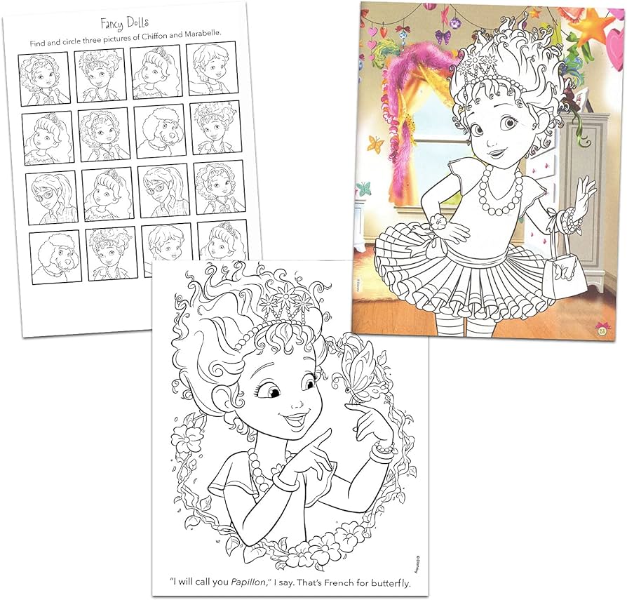 Classic disney disney fancy nancy coloring and activity book tin container super set