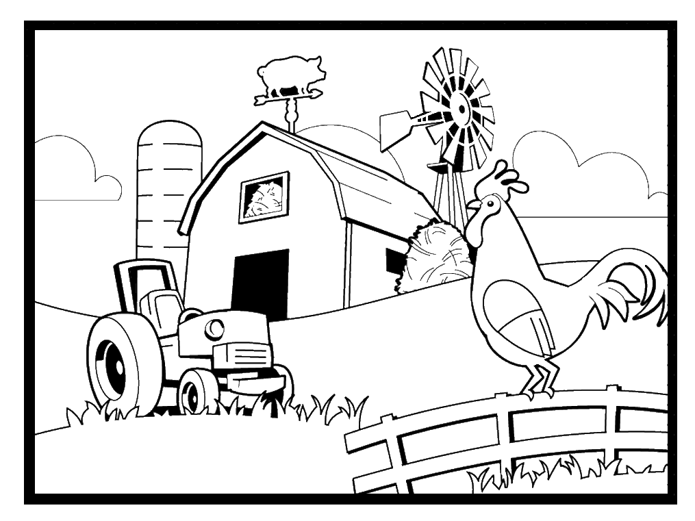 Farm coloring pages animal coloring pages farm animal coloring pages