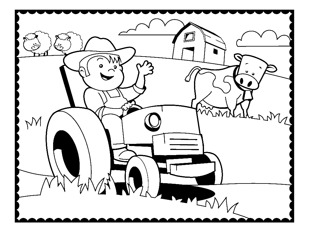 Farm coloring pages