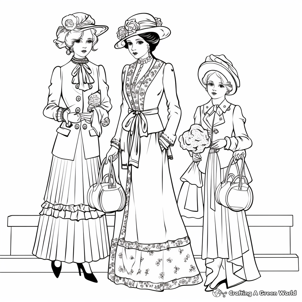 Fashion coloring pages