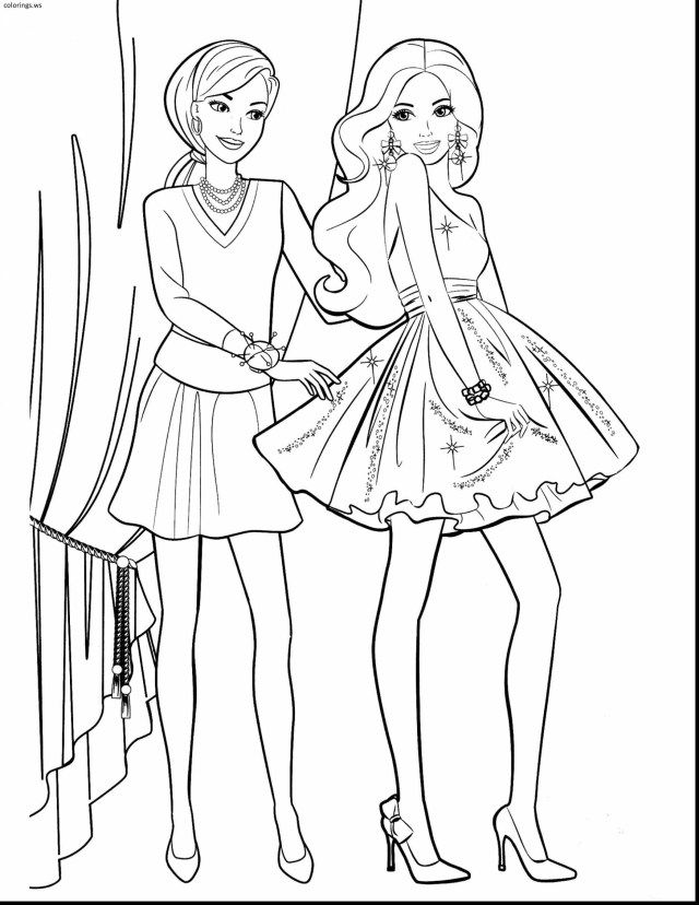 Creative picture of fashion coloring pages