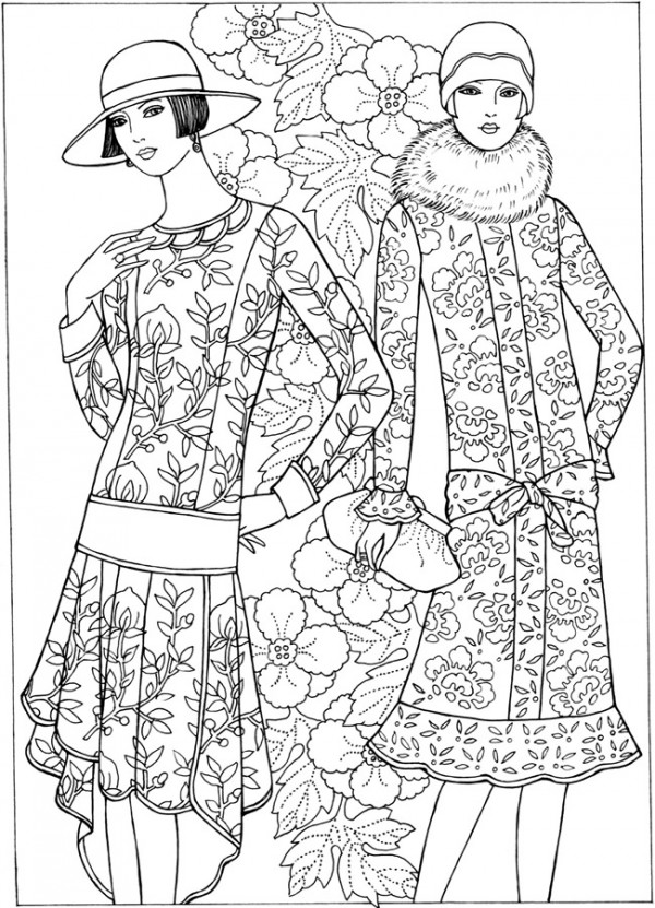 Freebie s fashion coloring page â