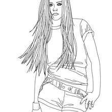 Avril lavigne fashion designer coloring pages