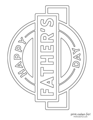 Free printable fathers day coloring pages