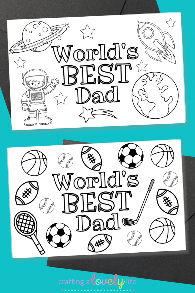 Free printable fathers day cards to color