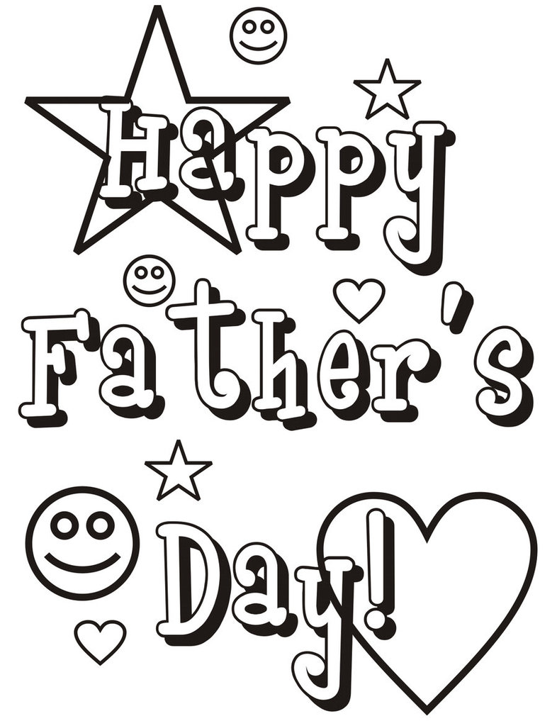 Fathers day coloring pages