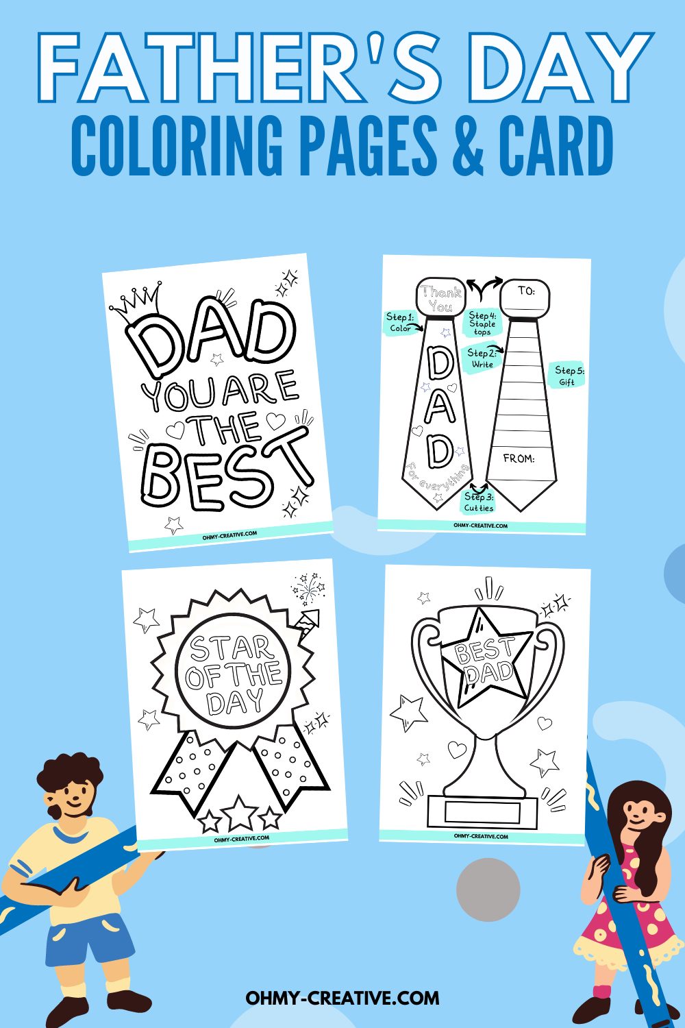 Free printable fathers day coloring pages