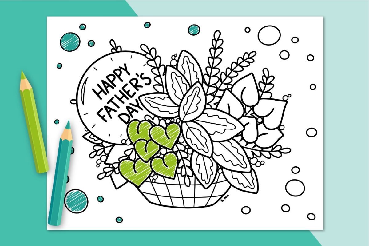 Free printable fathers day coloring page